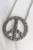 Blaze Peace Rhinestone - Silver