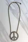 Blaze Peace Rhinestone - Bronze