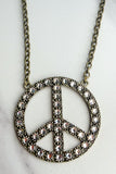 Blaze Peace Rhinestone - Bronze
