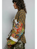 Found & Free Mixed Print Jacket