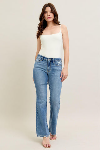 Judy Blue Mid Rise Vintage Boot Cut Jeans