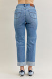 Judy Blue High Waisted Boyfriend Cross Waist Jeans