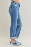 Judy Blue High Waisted Boyfriend Cross Waist Jeans