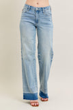 Judy Blue Mid Rise Wide Leg Light Wash Jeans