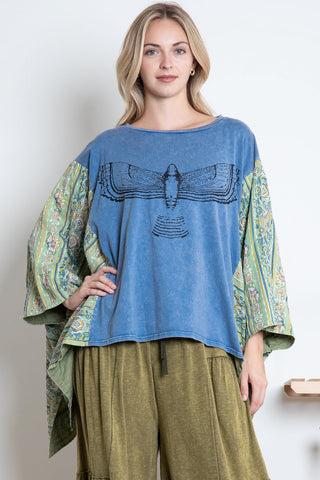 Free Bird Poncho Top