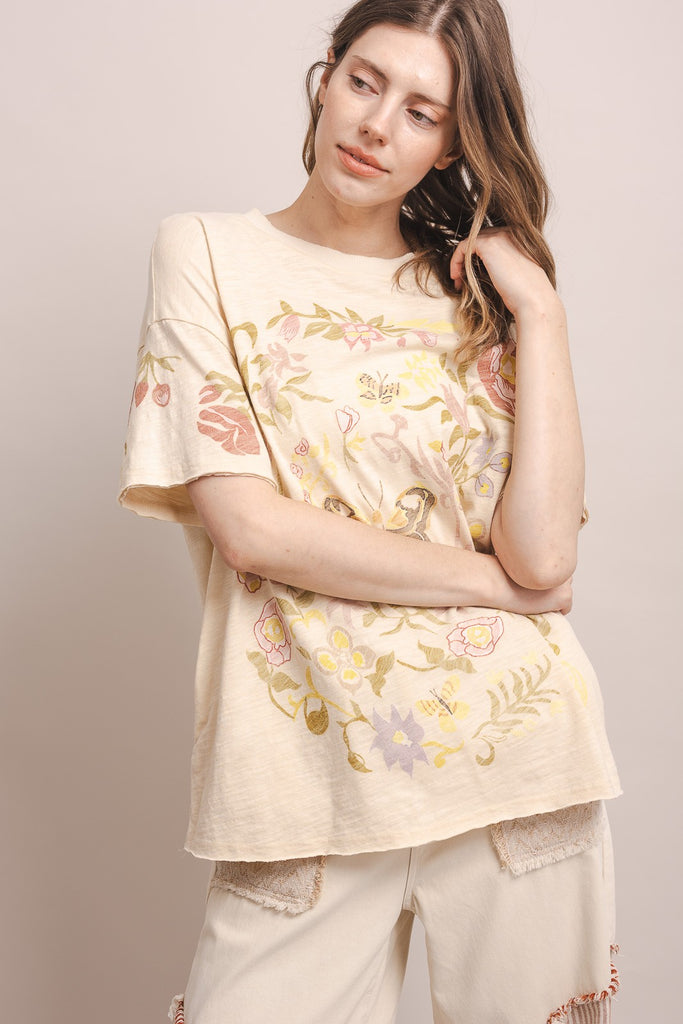 Butterfly Garden Boho Tee