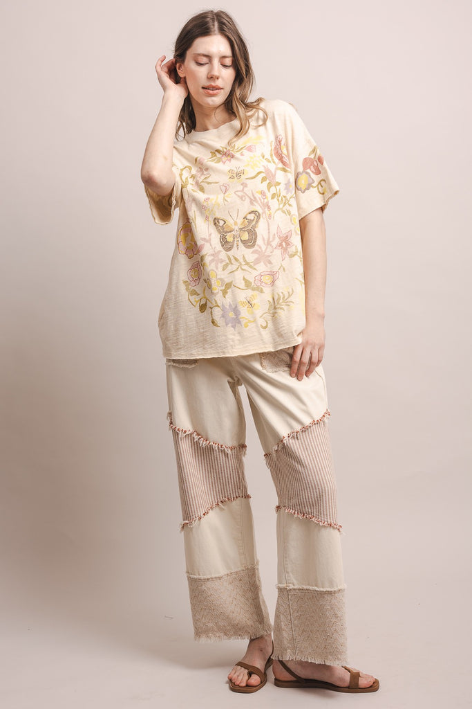 Butterfly Garden Boho Tee