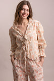 Heirloom Rose Tie-Front Top