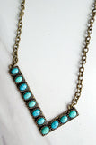 Blaze Initial Necklace in Bronze
