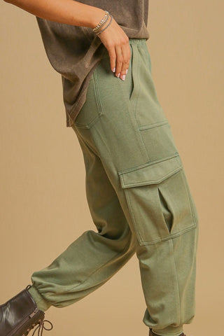 Walk On By Pants in Olive