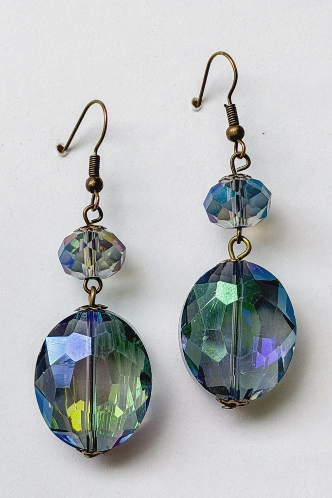 Carolina Earrings - Aqua