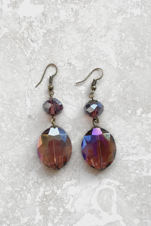 Carolina Earrings - Plum