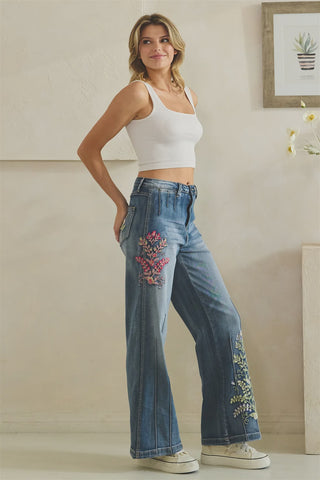 Boheme Bloom Wide Leg Jeans