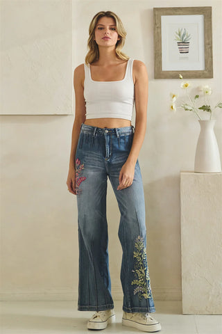 Boheme Bloom Wide Leg Jeans