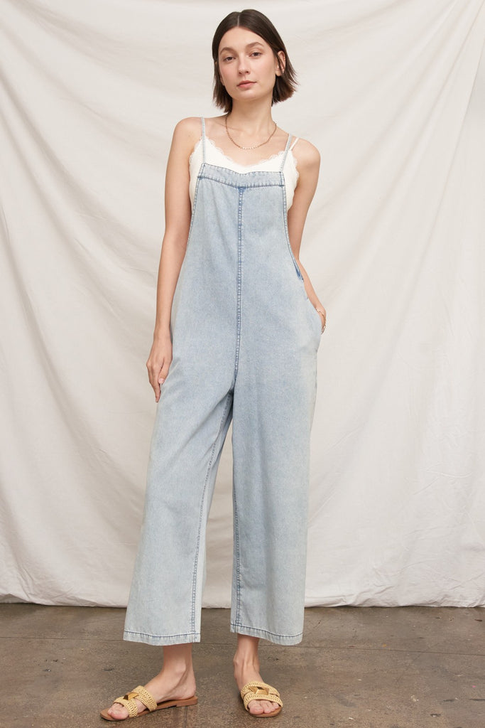 Coastal Breeze Denim Jumpsuit