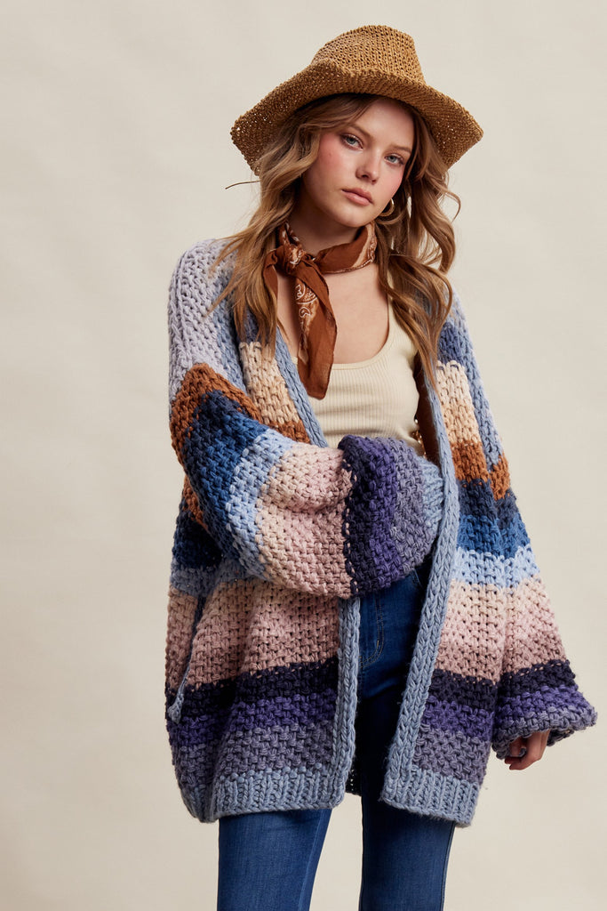 Tidewater Stripe Cardigan