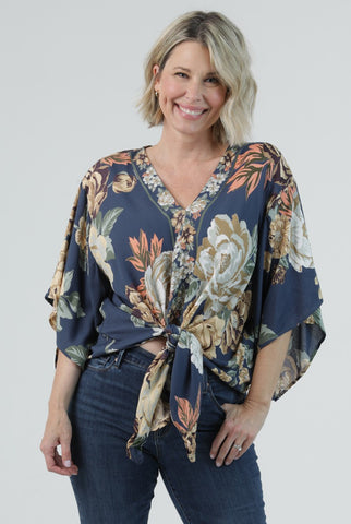 Garden Society Tie-Front Top