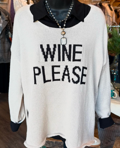 Wine Please Sweater