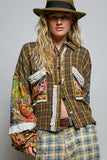 Found & Free Mixed Print Jacket