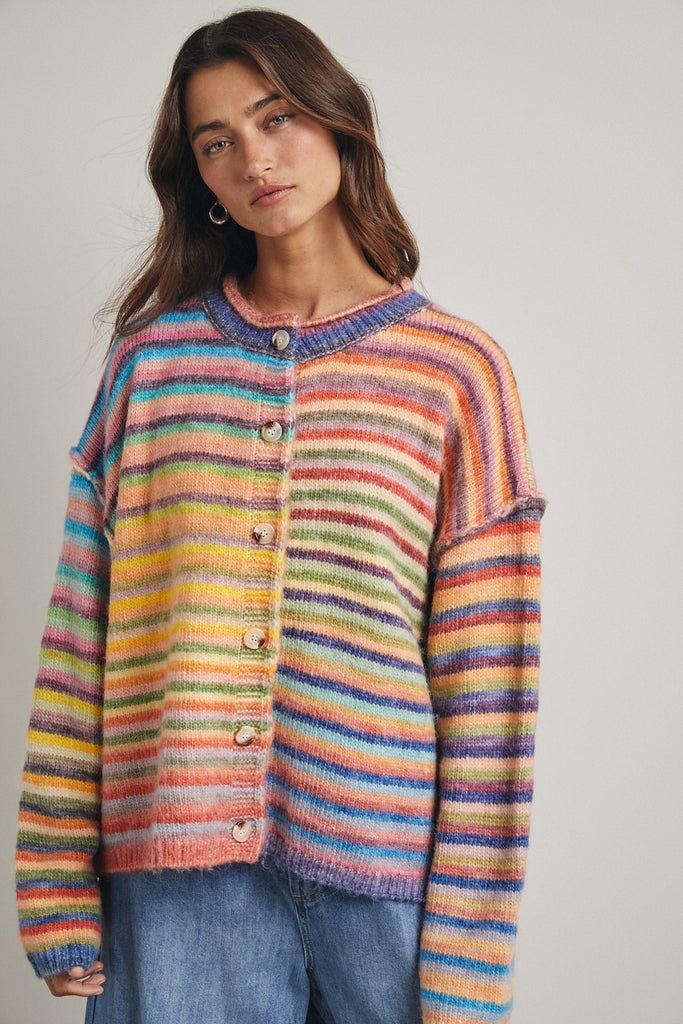 Collected Stripe Cardigan