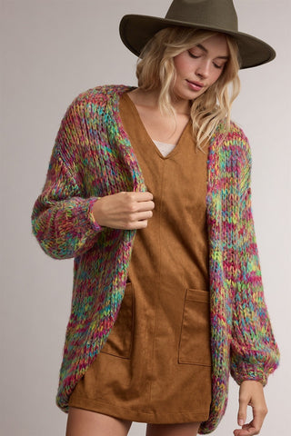 Mosaic Marled Cardigan