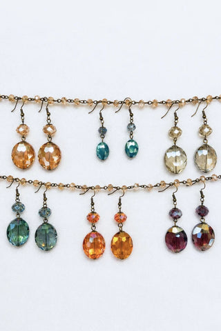 Carolina Earrings - Plum