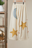 Solstice Appliqué Wide-Leg Pants