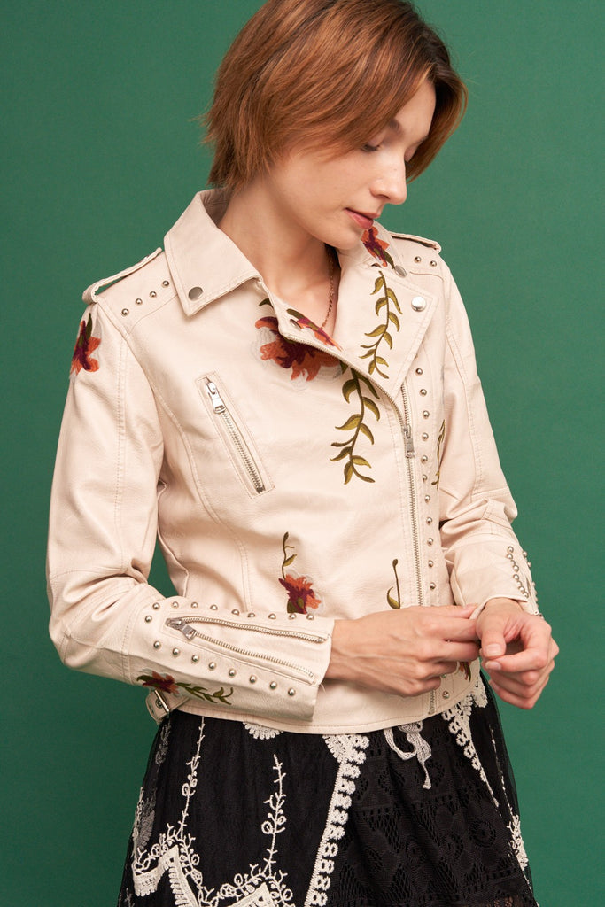 The Embroidered Moto Jacket