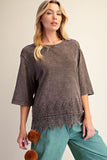 Lacework Washed Top