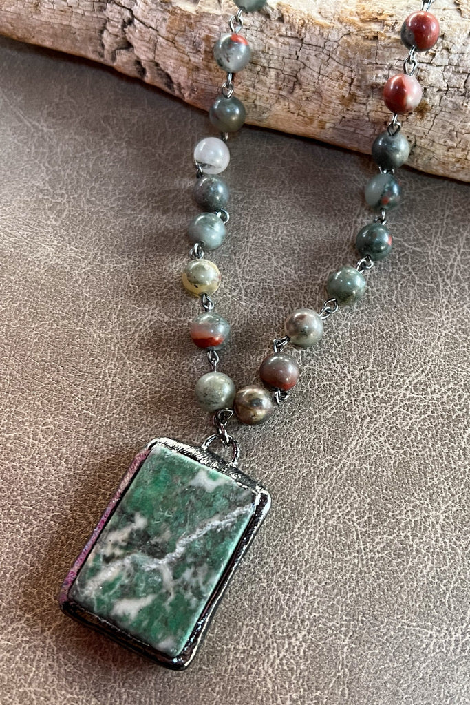 Suzanne Necklace in Jasper