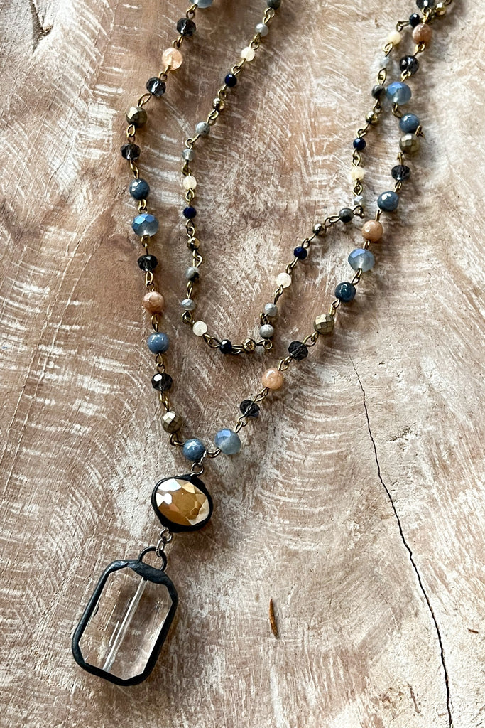 Micah Necklace in Denim