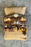 Zambia Bracelet Set Mustard