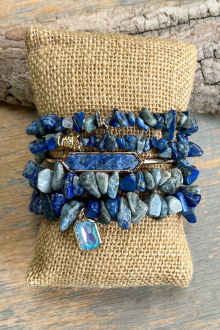 Elyse Bracelet Set Blue Mix