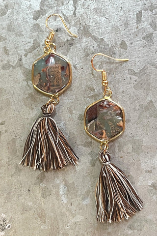 Janet Earrings Jasper