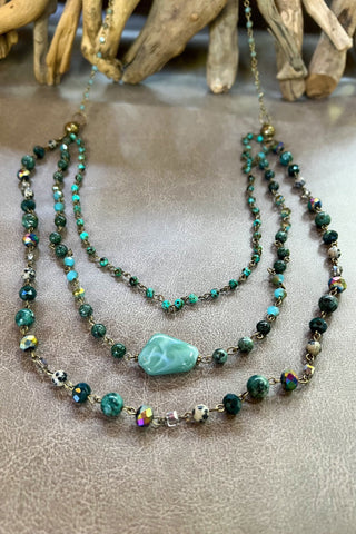 Camden Necklace African Turquoise