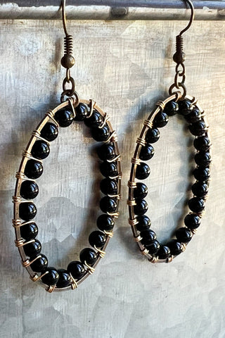 Calista Earrings Black