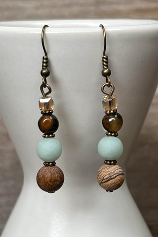 Emory Earrings Amazonite