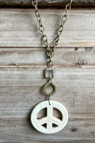 Groovy Necklace White