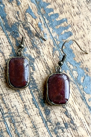 Sicily Earrings Carnelian