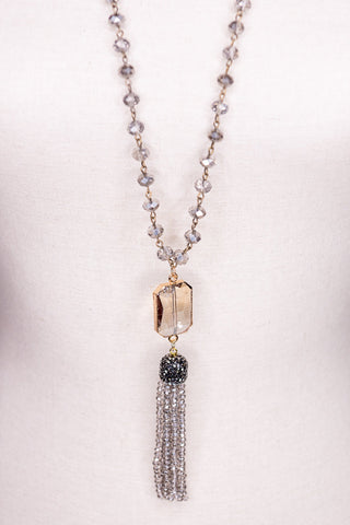 Athena Necklace in Smoke