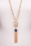 Athena Necklace in Peach