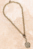 Billie Necklace in Bronze Cross