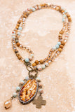 Emma Necklace in Amazonite and Jasper