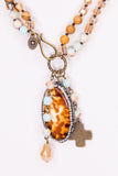 Emma Necklace in Amazonite and Jasper