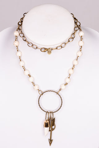 Erin Necklace in White