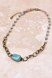 Gypsy Necklace in Amazonite