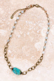 Gypsy Necklace in Amazonite