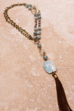 Hunter Necklace in Blue Grey