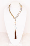 Hunter Necklace in Blue Grey