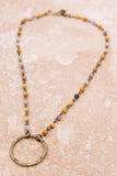 Nova Necklace in Bamboo Agate